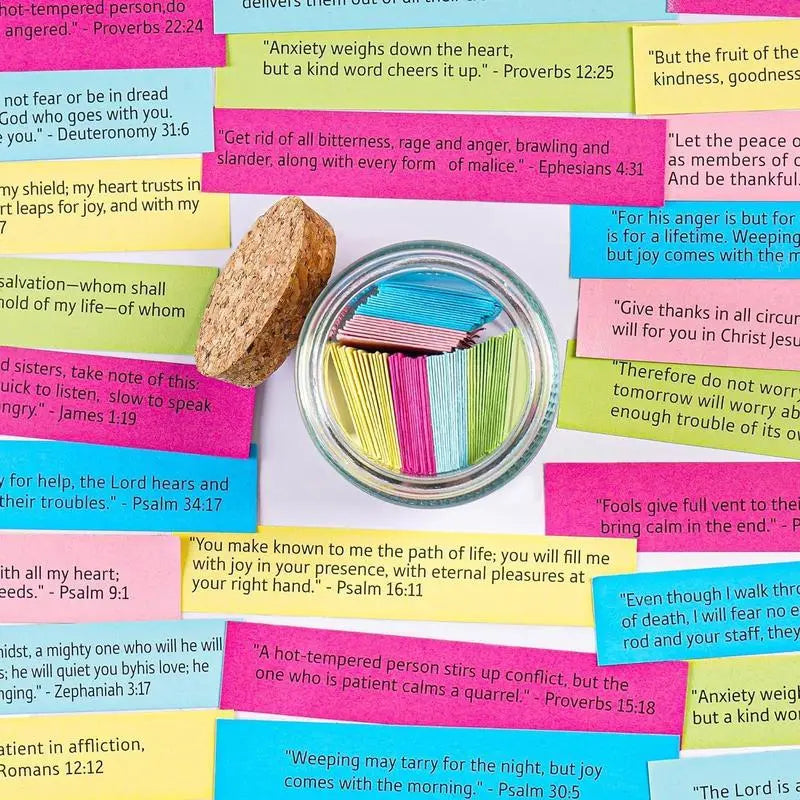 Color Coded Bible Verse Jar
